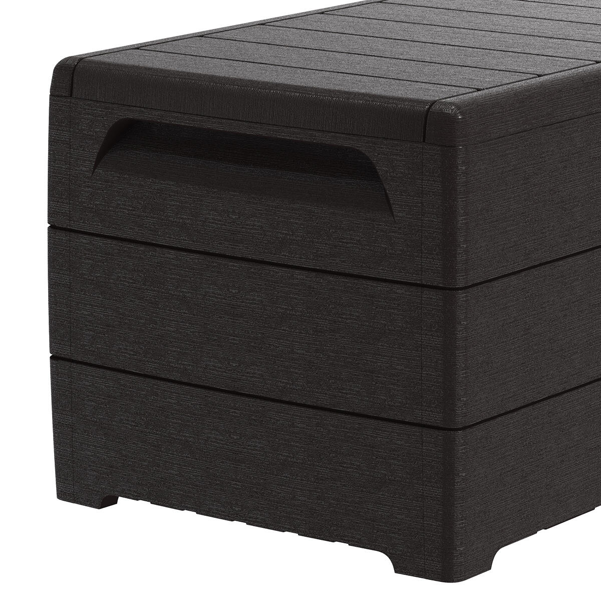 Arcón baúl 416 L PVC marrón 5/7
