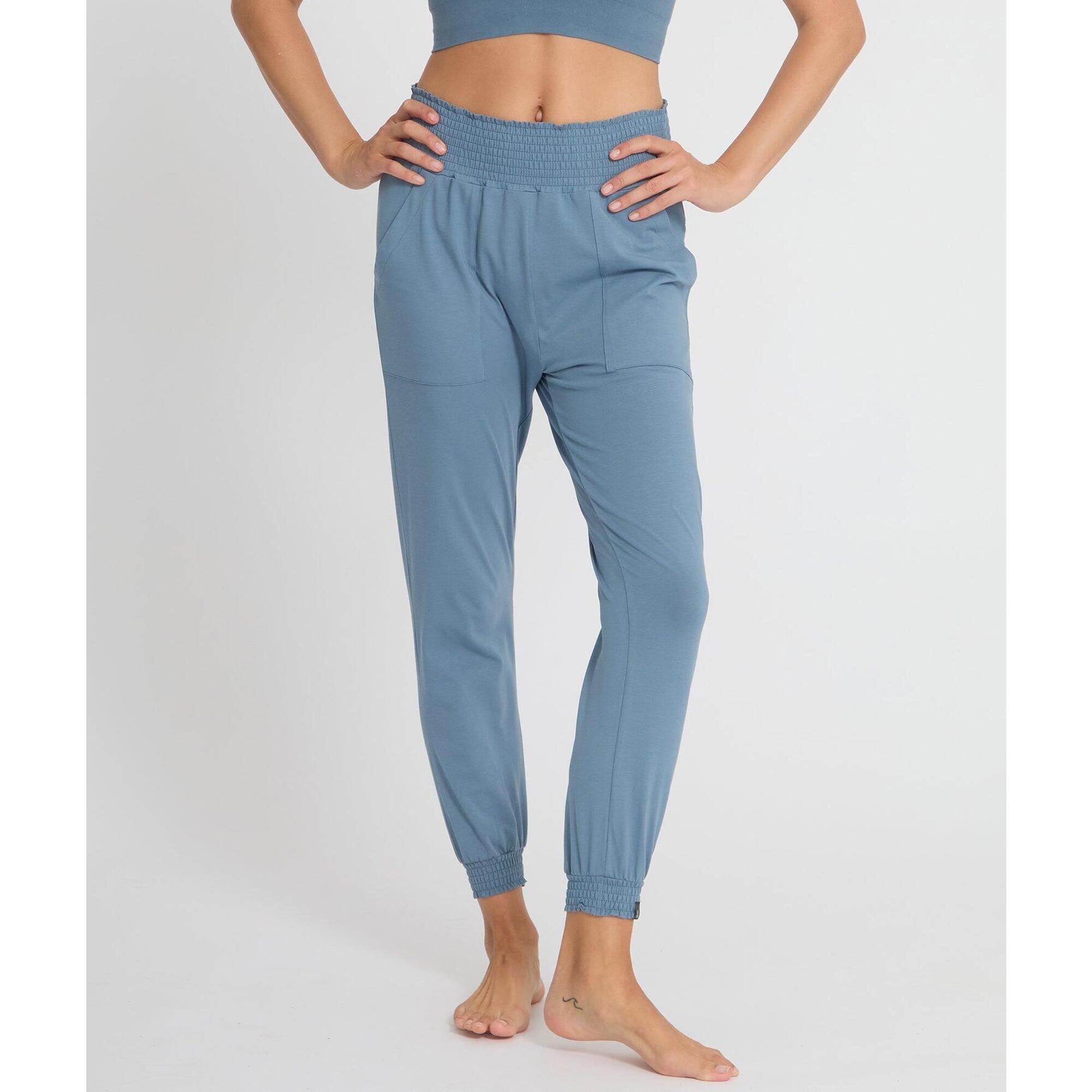 Yoga Searcher - Morjim - Pantalon Fluide Yoga - Pantalons - Bleu - Decathlon