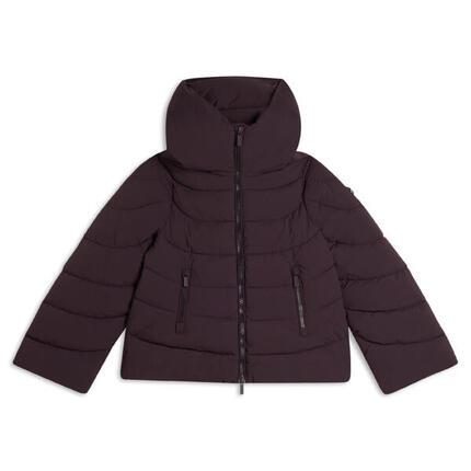 Doudoune cropped pour femmes avec manches évasées