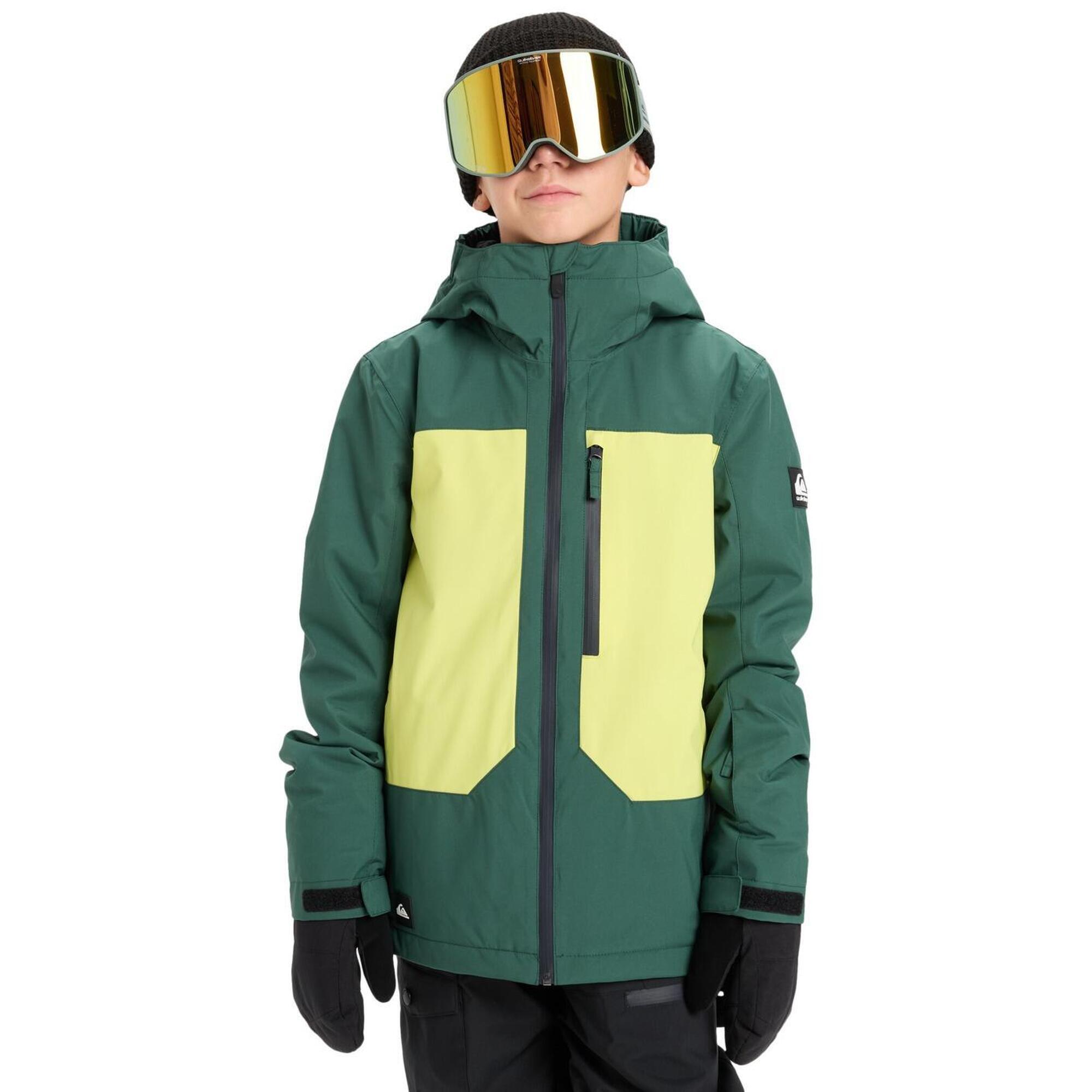 Quiksilver - Veste De Snow Technique Ambition 20k Multicolore Garçon - Doudoune Synthétique - Vert - Decathlon