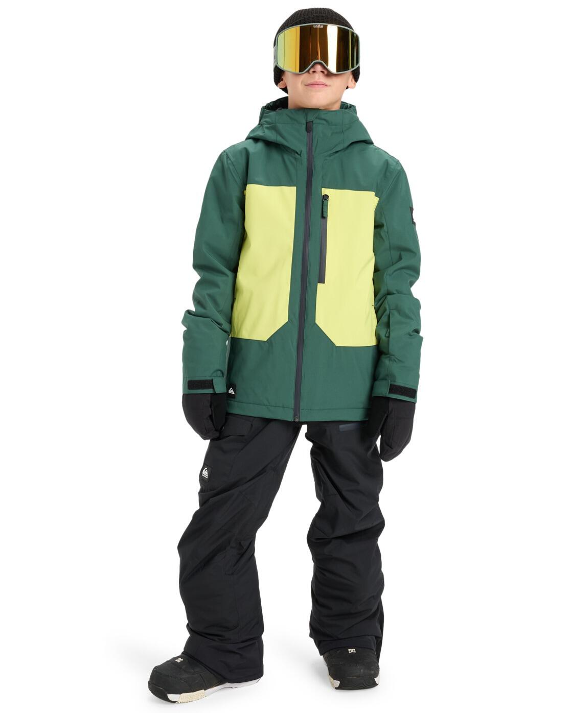 Veste de snow technique AMBITION 20K Vert Garçon 3/4