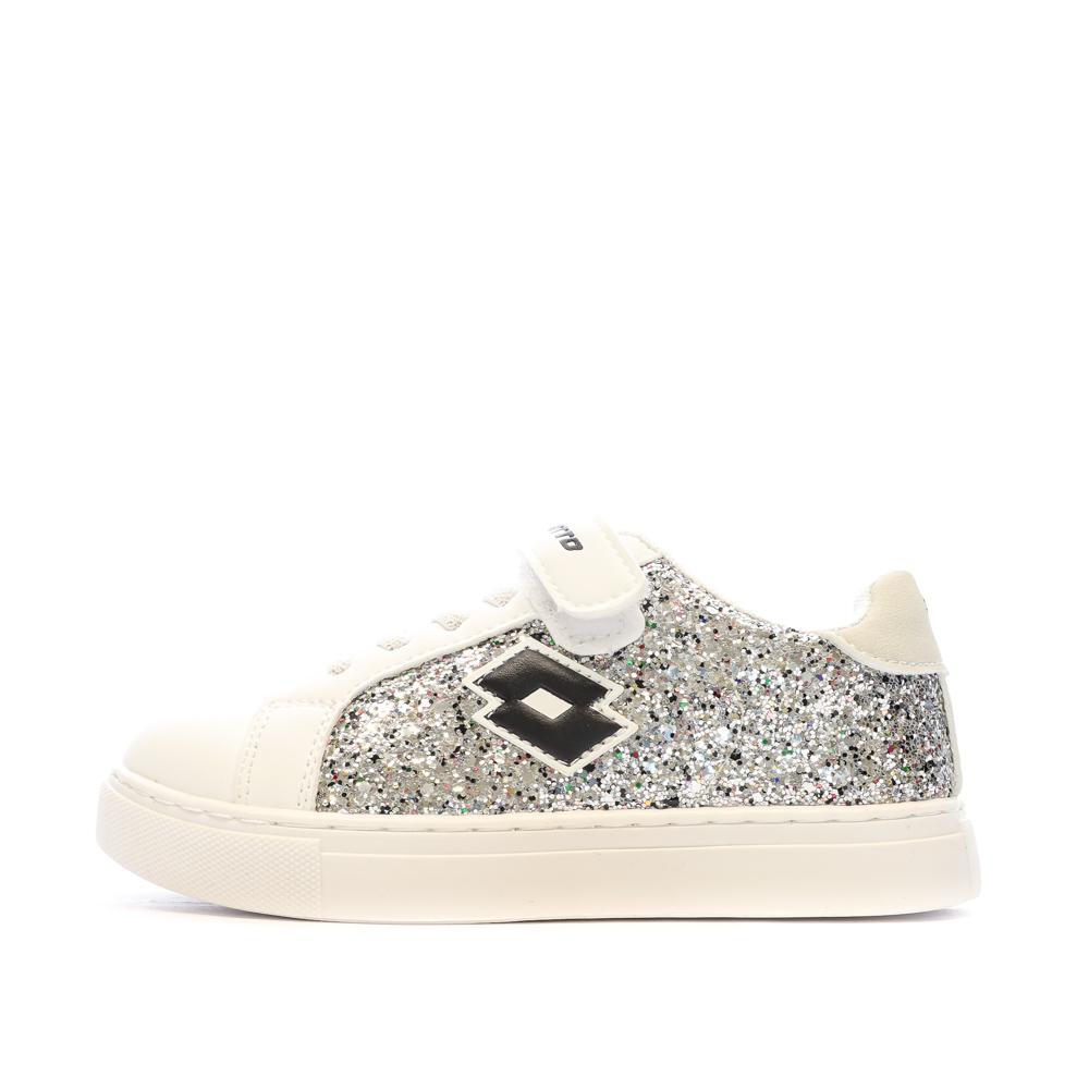 Lotto Plaisance Girls White Trainers