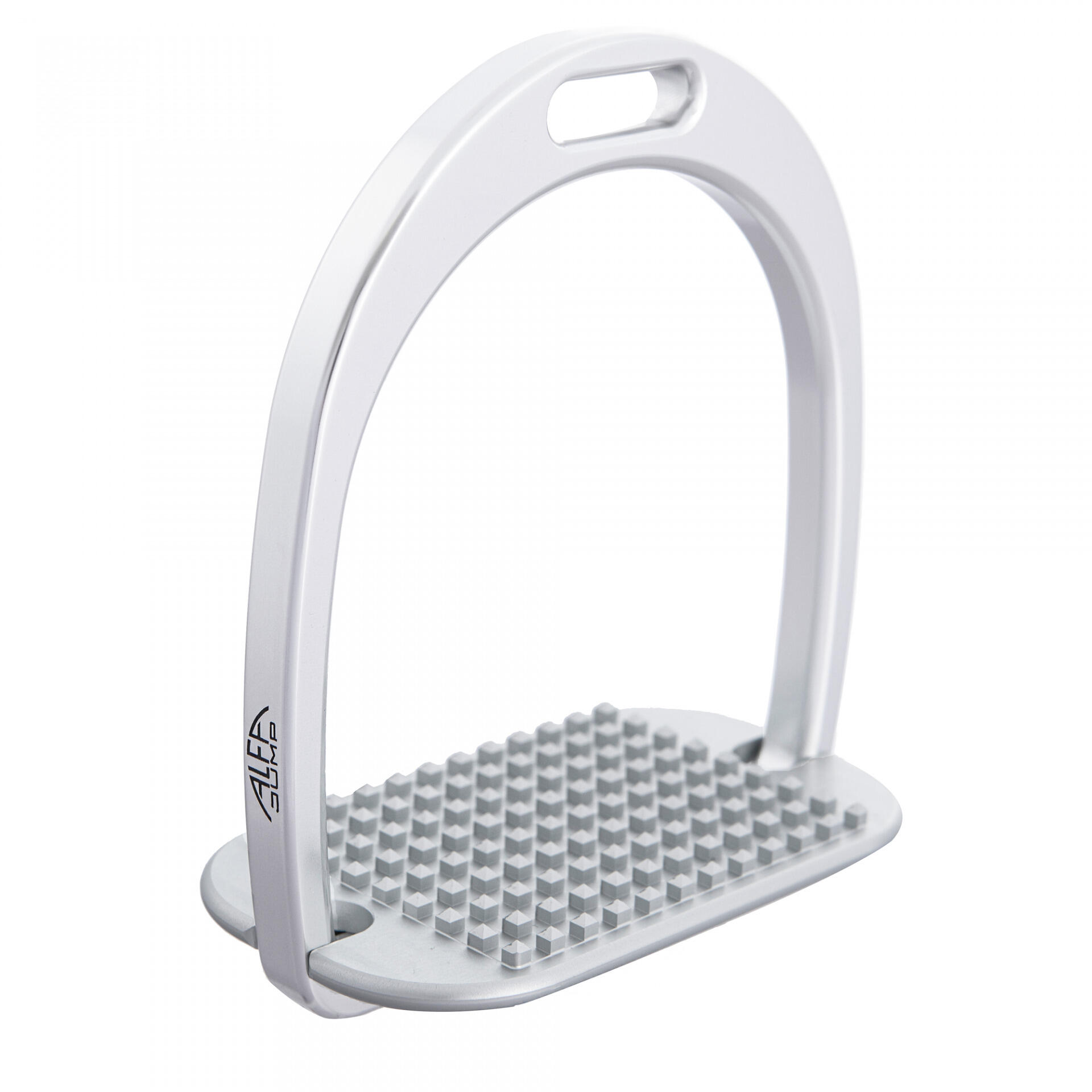 Estribos de aluminio clásico para suelo plano infantil Alfa Jump 1/1