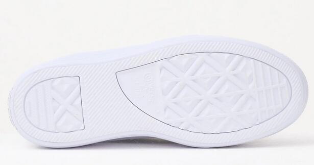 Scarpe donna converse chuck taylor all star move platform leather - grigio 5/5