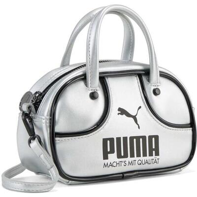 Tas puma 1976 metallic micro grip bag glacia 2.5l, wit, uniseks