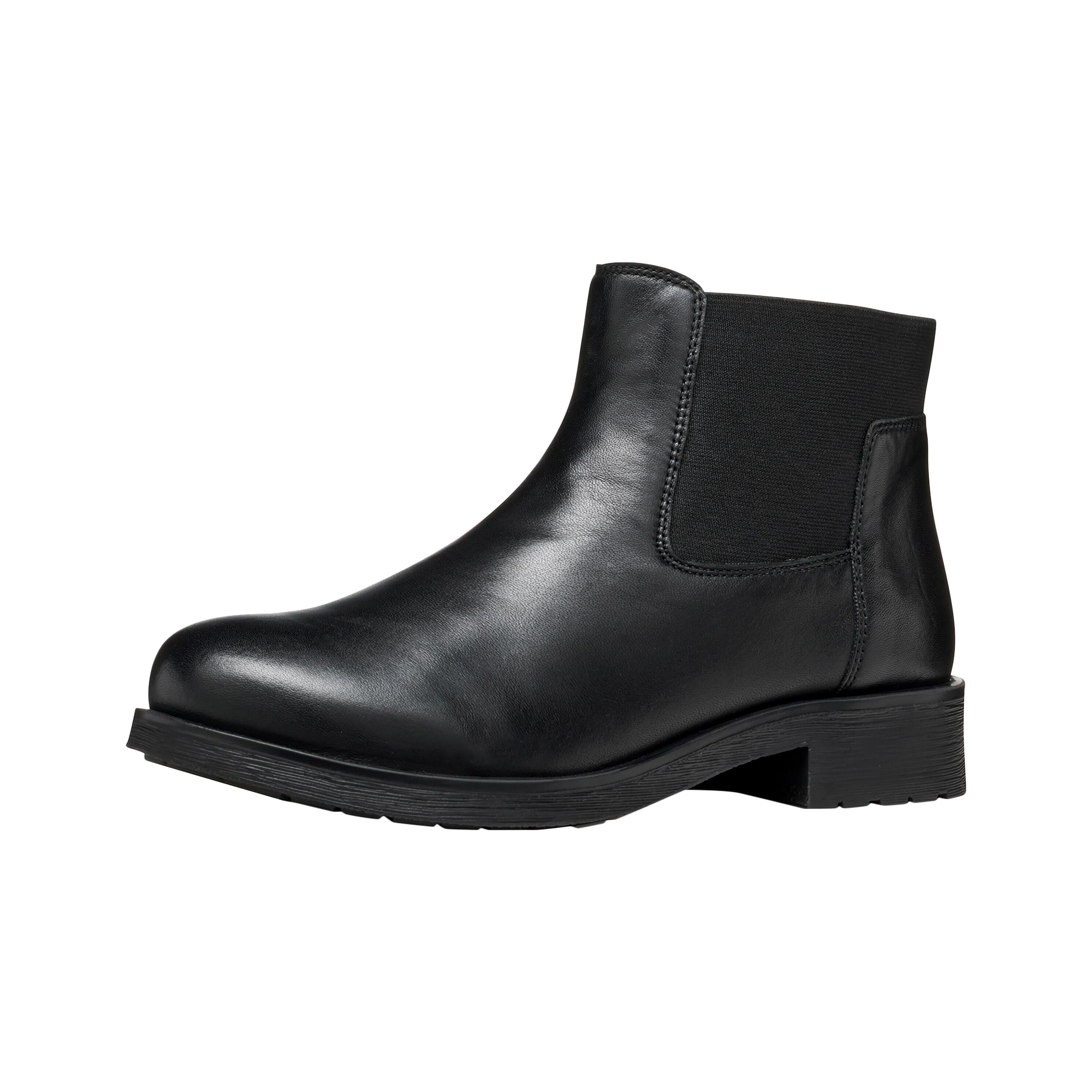 Geox - Bottines Cuir Geox Rawelle - Femme - Bottines - Noir - Decathlon