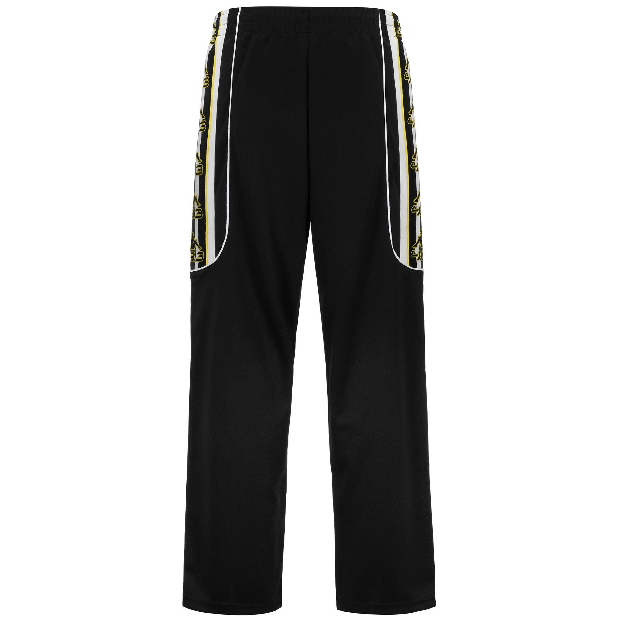 Pantaloni da uomo in poliestere nero da calcio 3/4