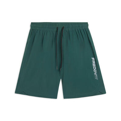 Shorts slim con tasche zip e coulisse in vita