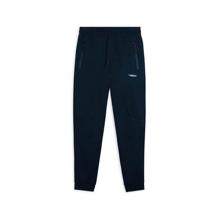 Pantalon carotte en tissu interlock avec fermetures à glissière latérales