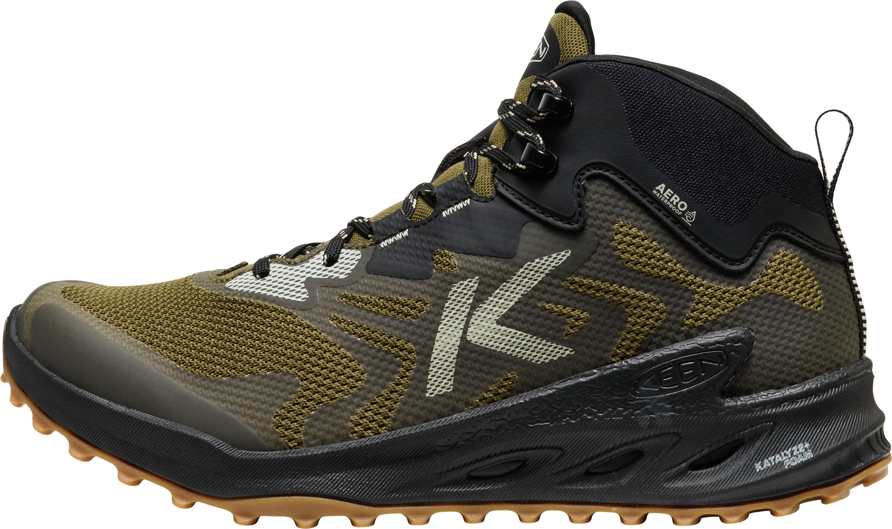 Heren ZIONIC NXT MID WP M Wandelschoenen Donker Olijf/Zwart 2/5