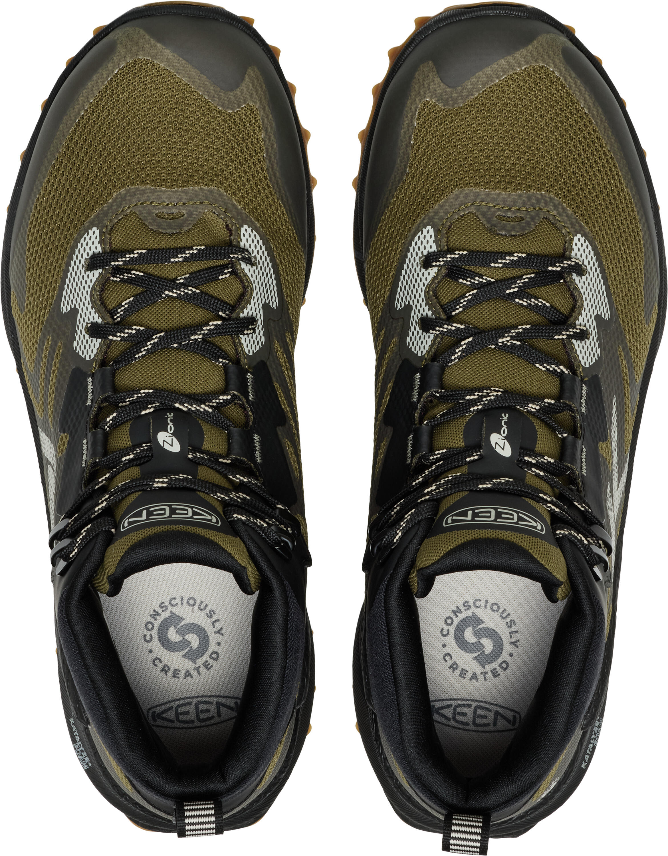 Heren ZIONIC NXT MID WP M Wandelschoenen Donker Olijf/Zwart 4/5