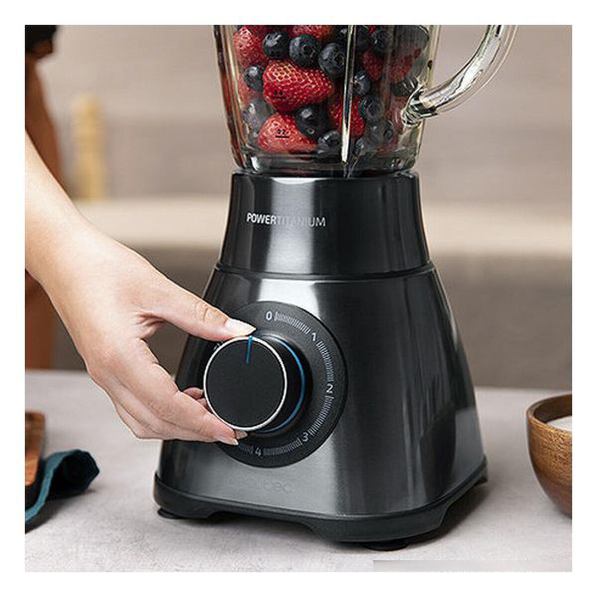Bol mixeur CECOTEC Power Black Titanium 1500 PerfectMix Noir 2/4