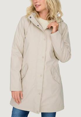 Giubbotti e Cappotti Donna ONLSALLY RAINCOAT OTW NOOS Beige chiaro