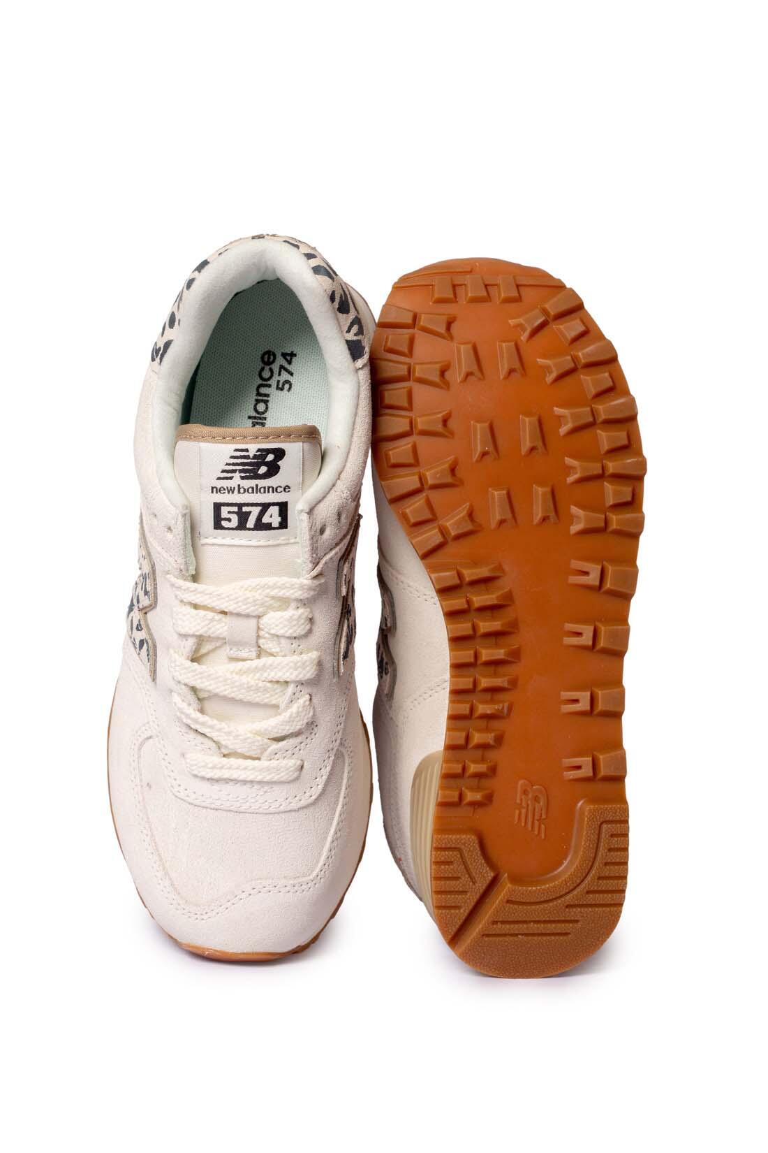 New Balance 574 Damen/Herren Freizeit Sneaker Animal Print Wildleder 4/6