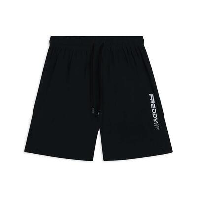 Shorts slim con tasche zip e coulisse in vita