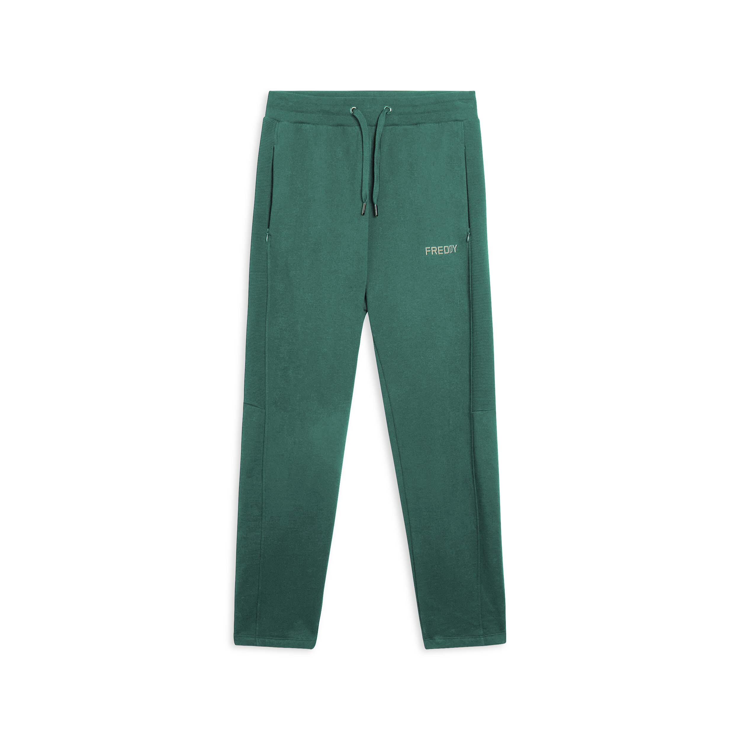Freddy - Pantalon En Molleton Avec Empiècements Rayés - Pantalons - Vert - Decathlon