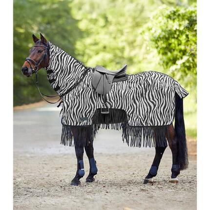 Chemise anti-mouches pour cheval avec franges Waldhausen Zebra