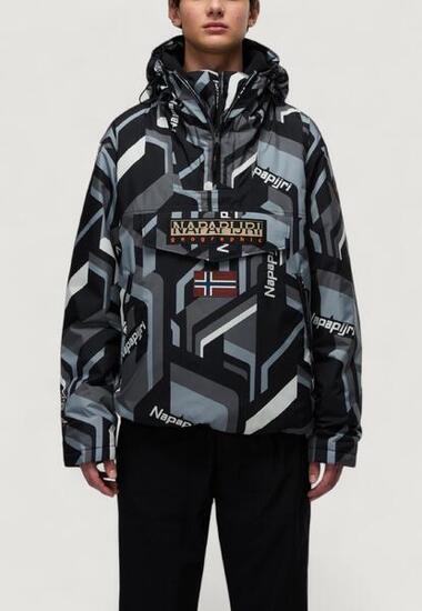 MEN'S Anorak RF NEXT AOP SCHWARZ