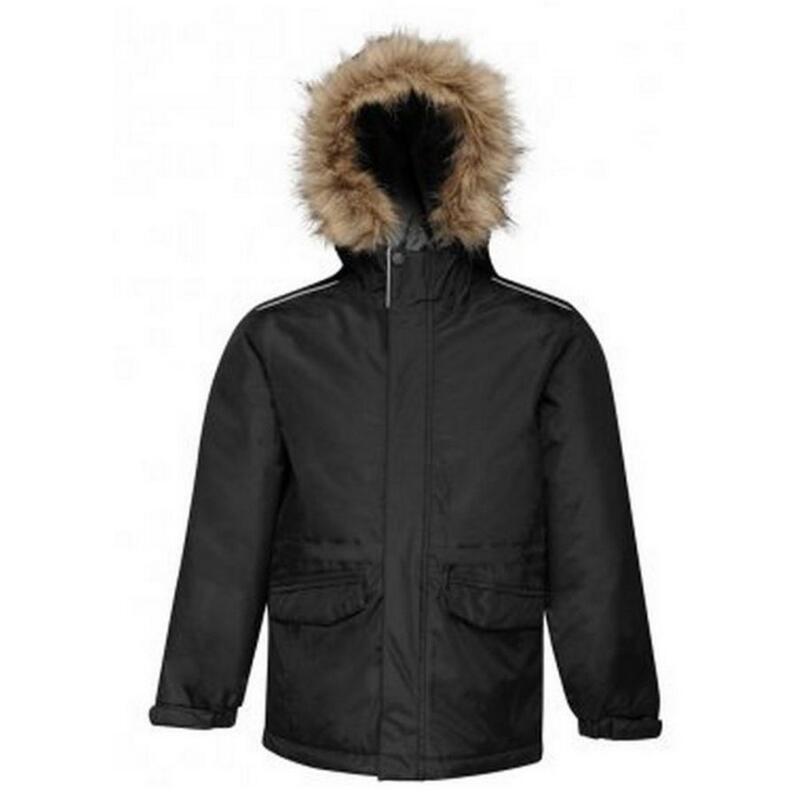 Kids Cadet Insulated Parka Jacket (Black/Seal Grey)