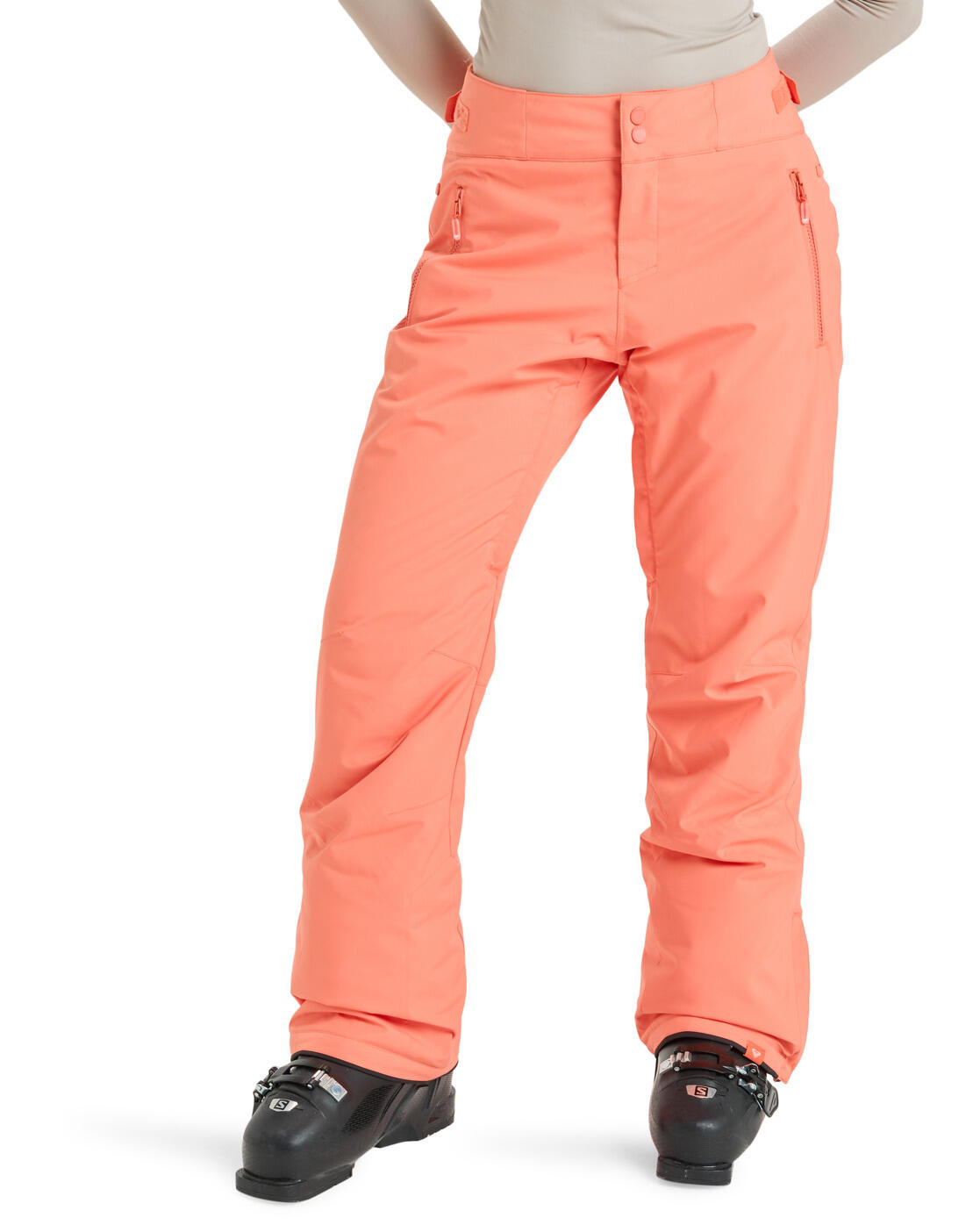 Pantalon de snow technique ALPINE RIDGE Orange Femme 3/4