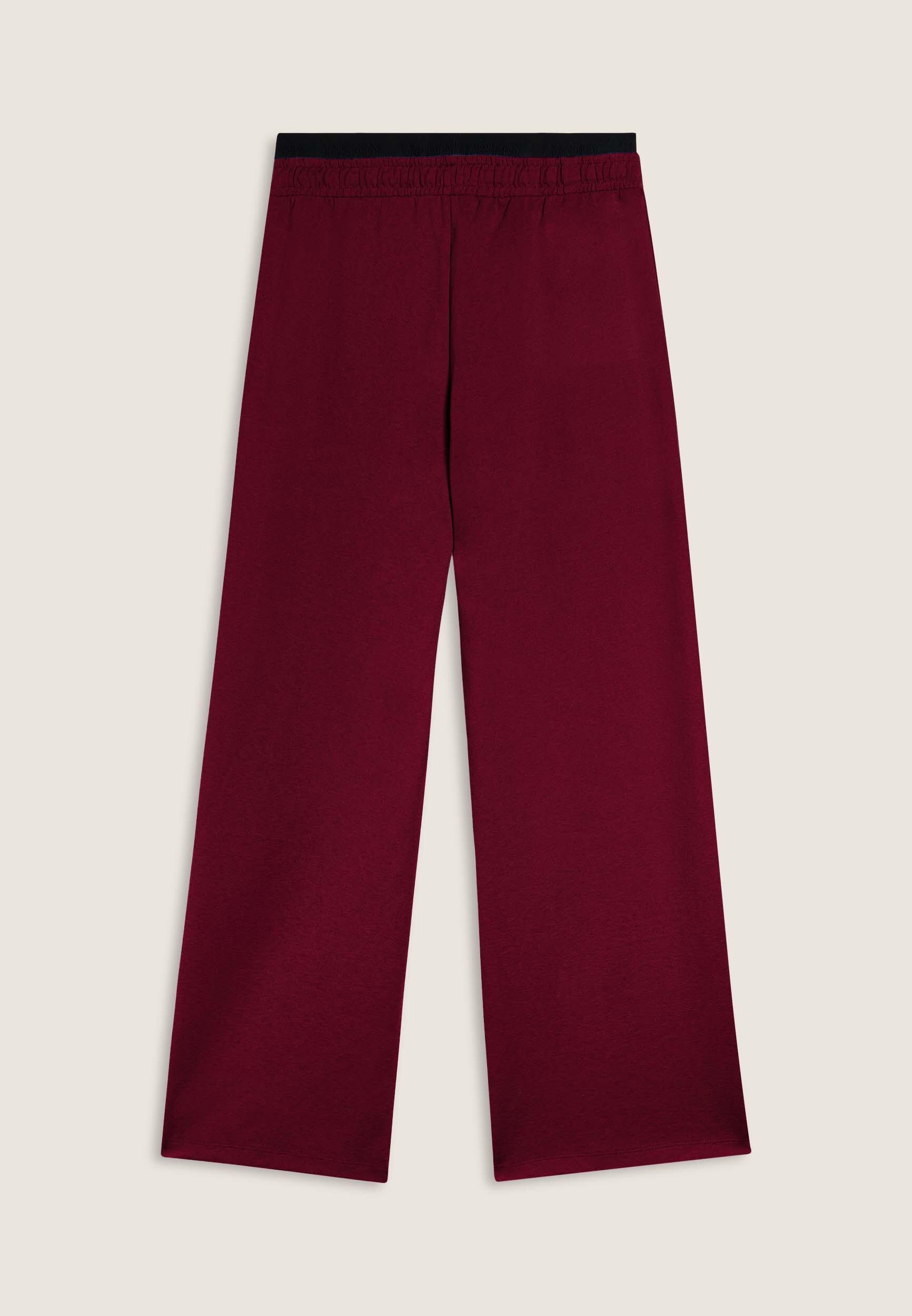 Pantaloni donna oversize con ricamo 2/3
