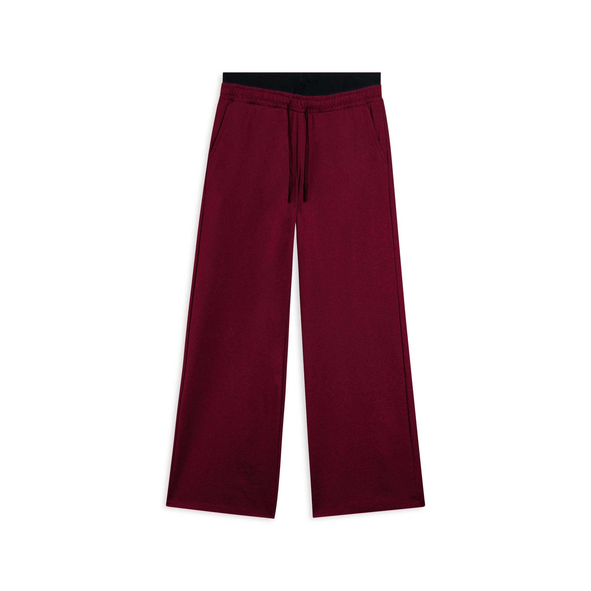 Freddy - Pantalon Pour Femmes Ample Avec Broderie - Pantalons - Rouge - Decathlon