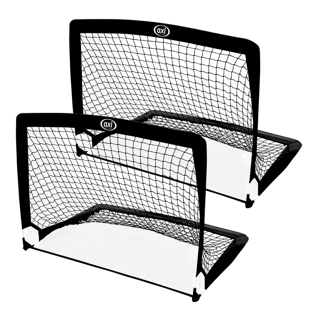 2 Football Goals - AXI - 120 x 93 x 95 cm - Foldable - Black