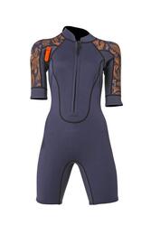 2/2 Shorty Dual Zip - Combinaison Longe Cote Femme