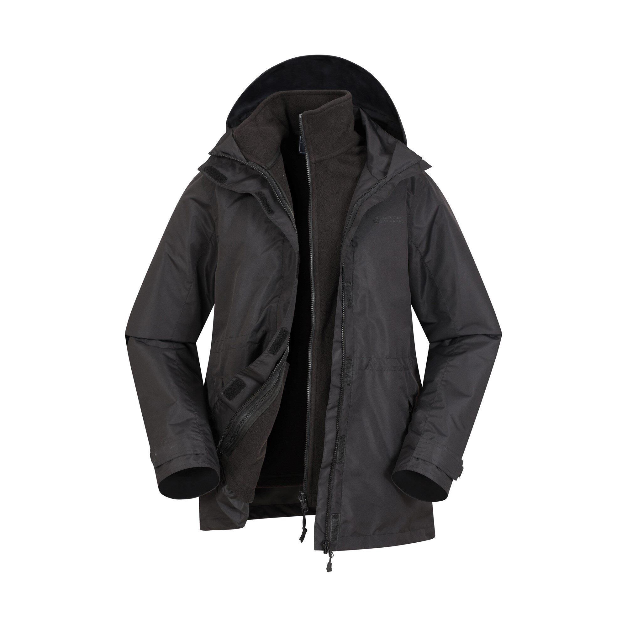 Mountain Warehouse - Mountain Warehouse Veste 3 En 1 Femme Fell - Imperméable Et Chaude - Veste 3 En 1 - Noir - Decathlon
