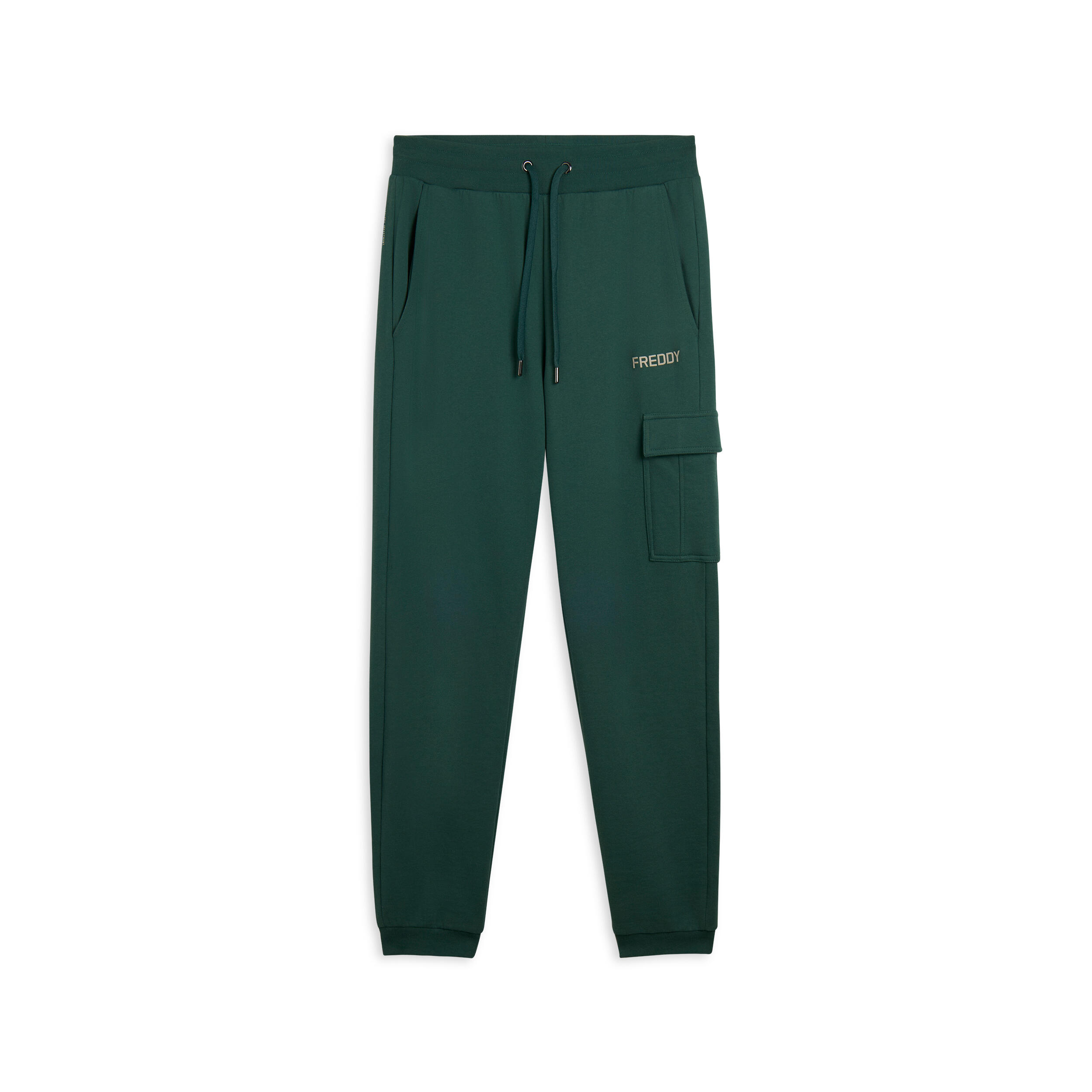 Freddy - Pantalon Cargo En Molleton Avec Poche Cousue - Pantalons - Vert - Decathlon