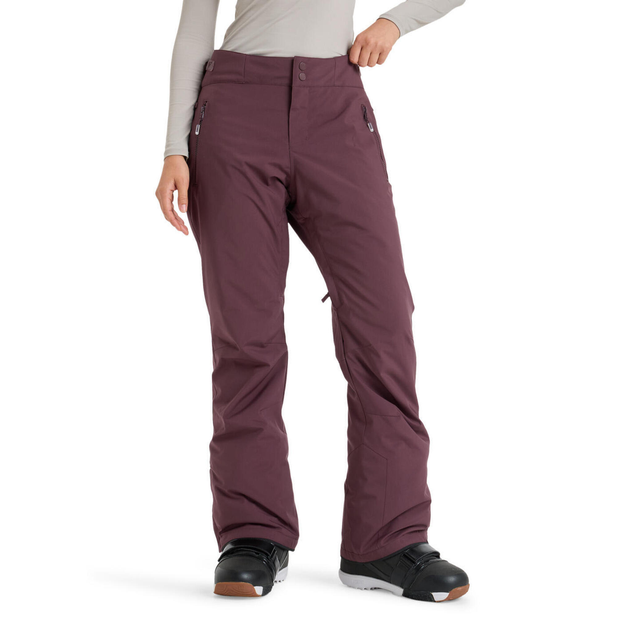 Roxy - Pantalon De Snow Technique Alpine Ridge Rouge Femme - Pantalon De Ski - Rouge - Decathlon
