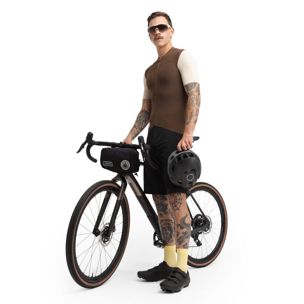 Herren Radsport kurzärmeliges gravel-radtrikot GM2 Forge Braun 3/8