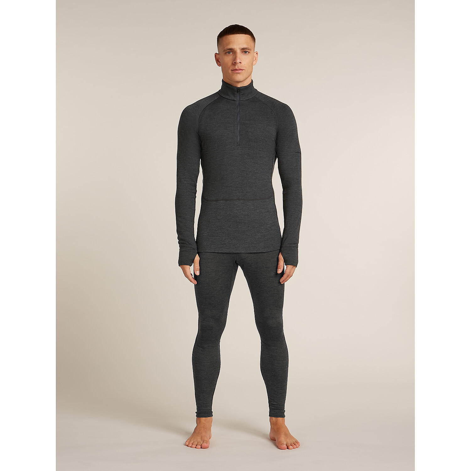 Herren Unterhemd Merino 260 ZoneKnit LS Half Zi 4/7