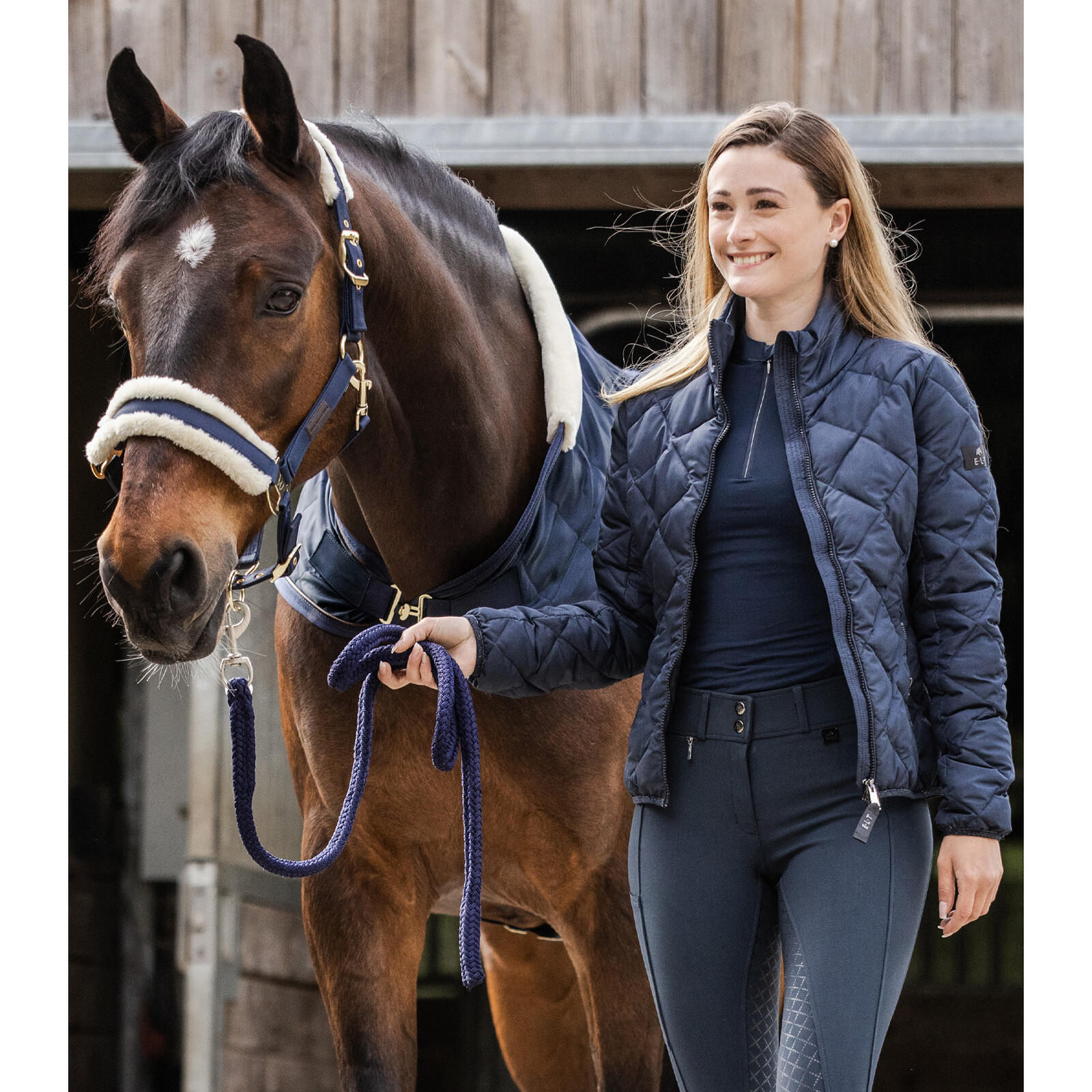 Pantalon équitation taille haute full grip femme ELT Micro Sport 3/5