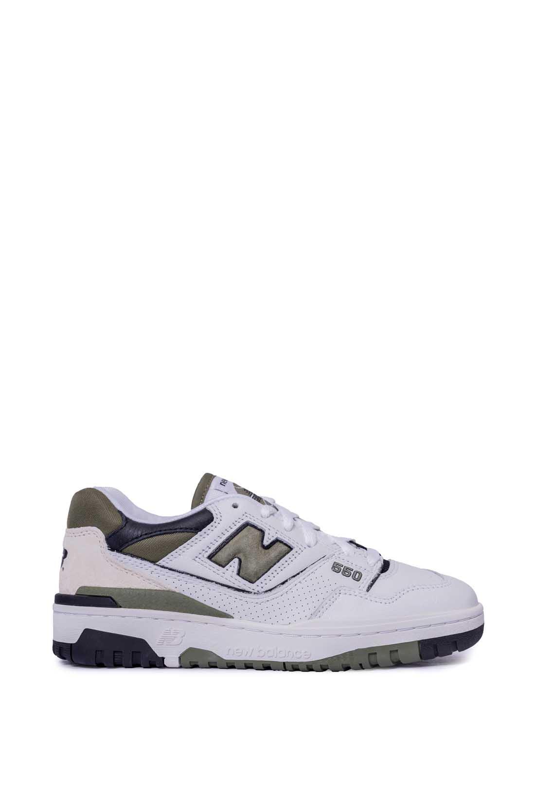 New Balance 550 White Dark Olivine 2/6