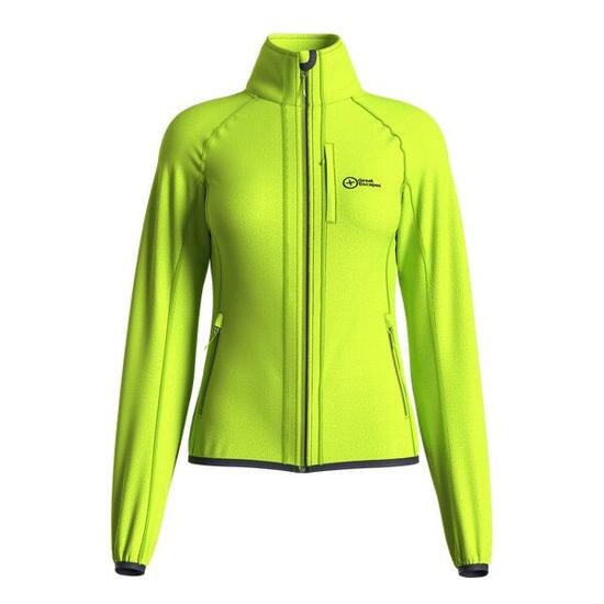 Great Escapes Roseg lady long zip fleece jacket lime green