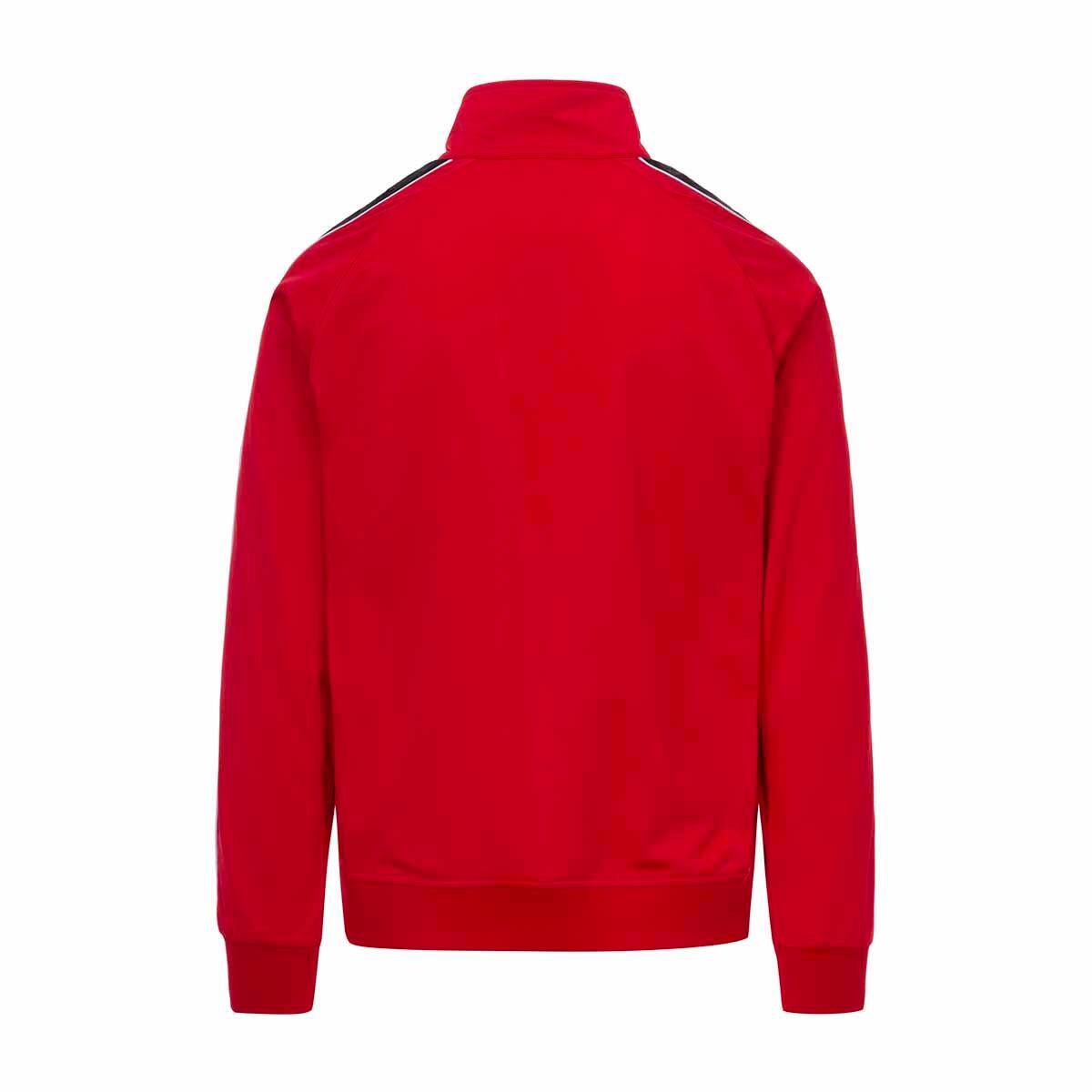 Sweat-shirt zippé pour homme rouge pour streetwear sportif 4/7
