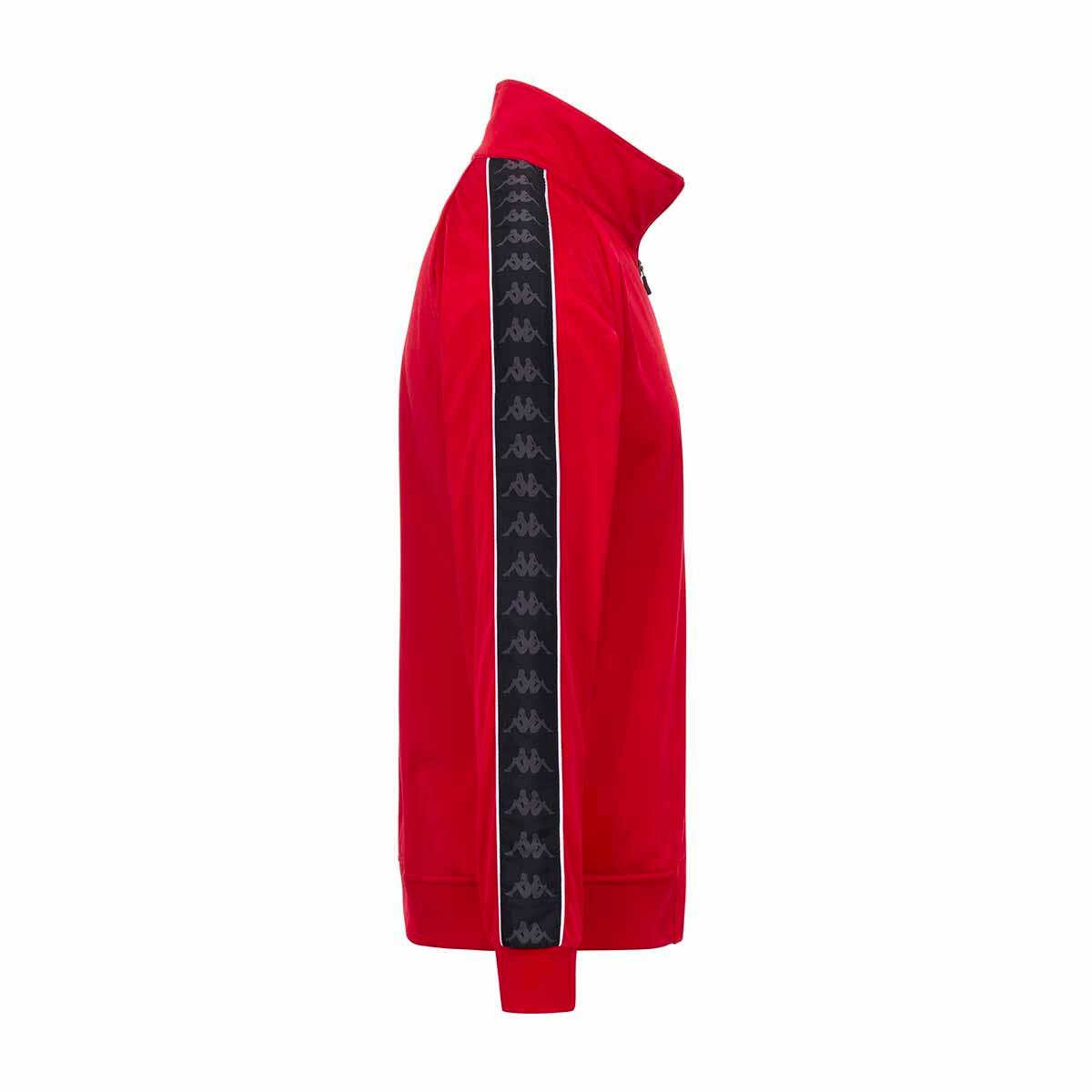 Sweat-shirt zippé pour homme rouge pour streetwear sportif 2/7