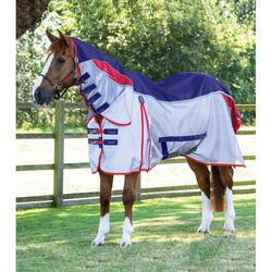 Couverture anti-mouches pour cheval avec sursangles Premier Equine Buster Stay-D