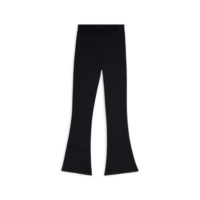 Pantaloni superflare donna vita alta