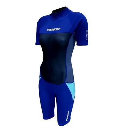 Combinaison néoprène Stardupp B-Zip Flex Shorty 3/2 mm pour femme - L