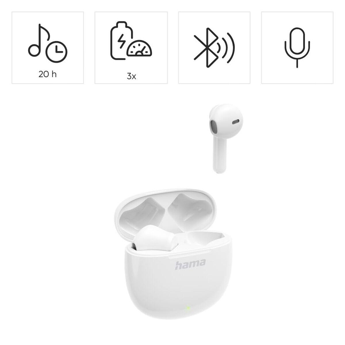 Auriculares Inalámbricos con Estuche de Carga HAMA 00221774 Blanco 2/6