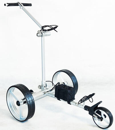 Golfted GT-ART (T-bar) elektrische golftrolley aluminium MET afstandsbediening 1/4