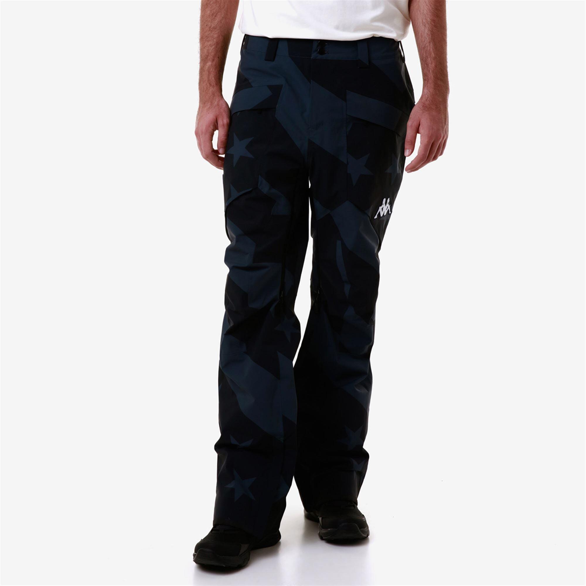 Pantaloni da uomo donna in poliestere blu da snowboard 5/7