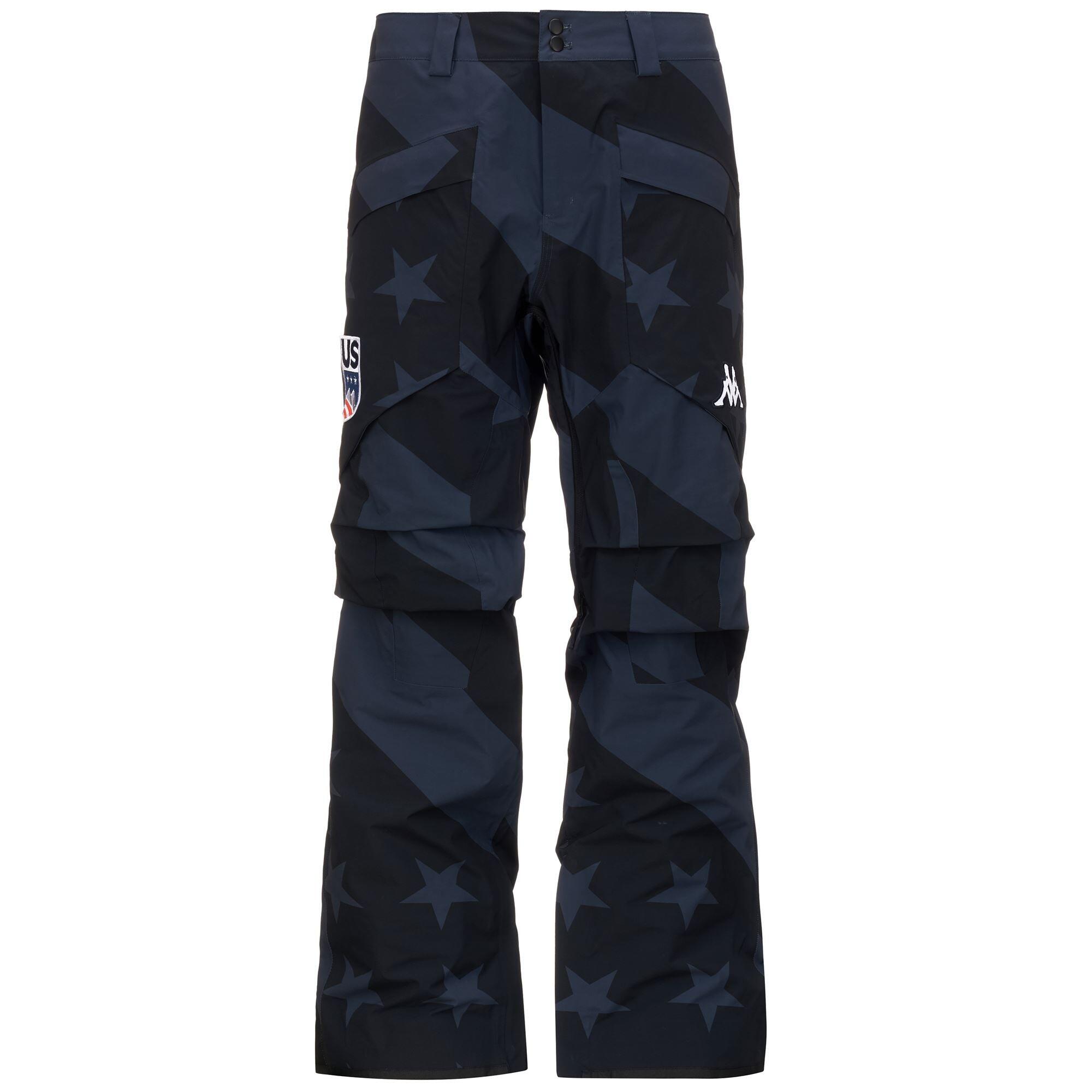 Pantaloni da uomo donna in poliestere blu da snowboard 2/7