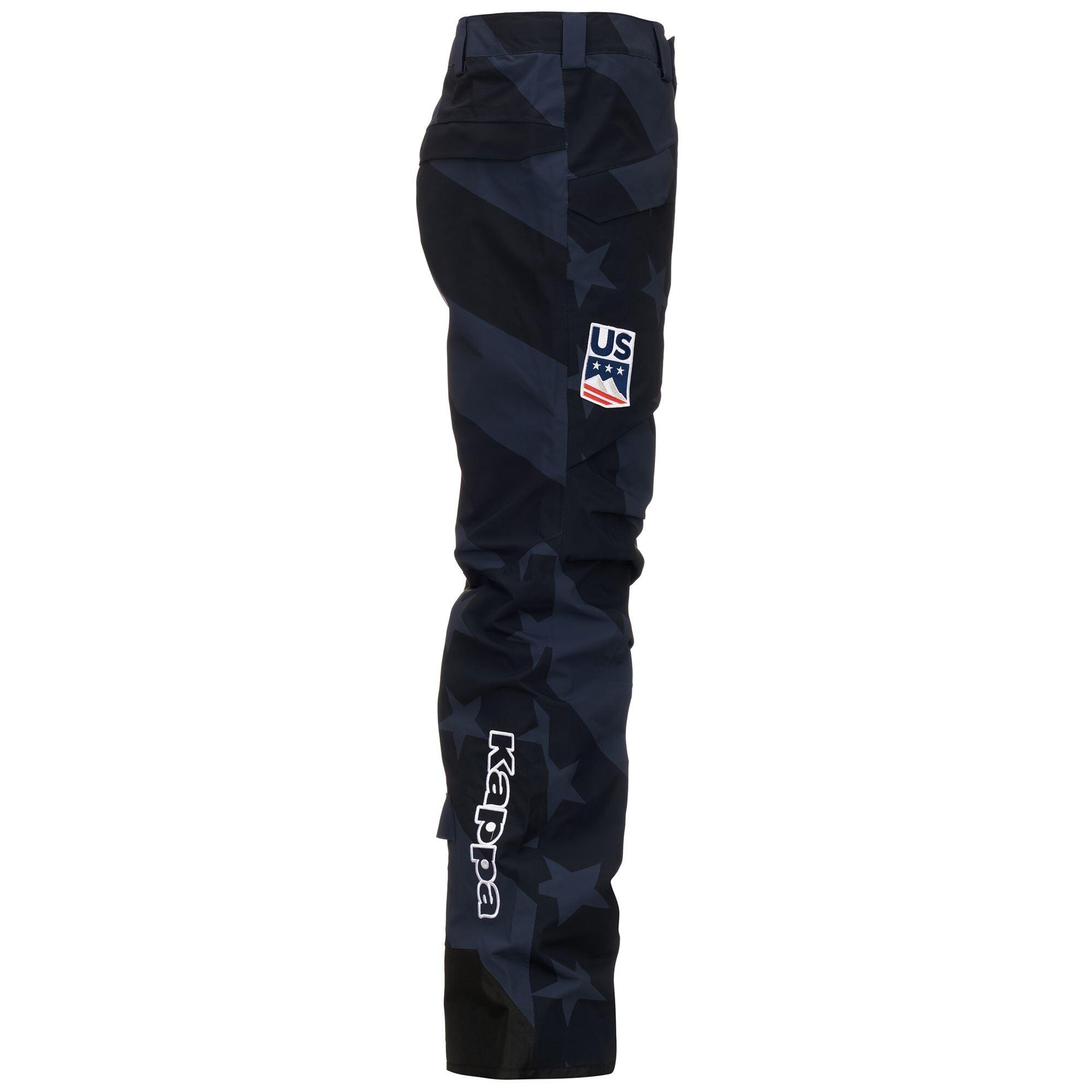 Pantaloni da uomo donna in poliestere blu da snowboard 3/7