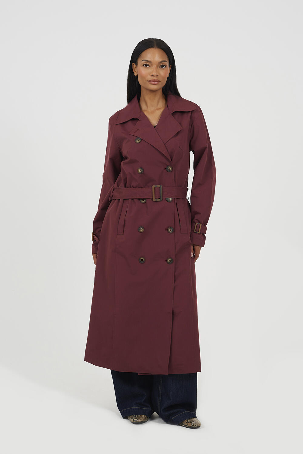 Double-Breasted Longline Trench Coat | Decathlon