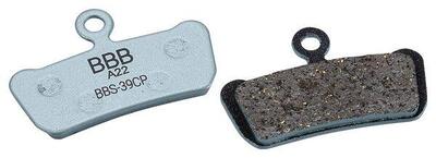 Coppia di pastiglie freno organiche BBB DiscStop Coolfin per Sram Guide/Avid Tra