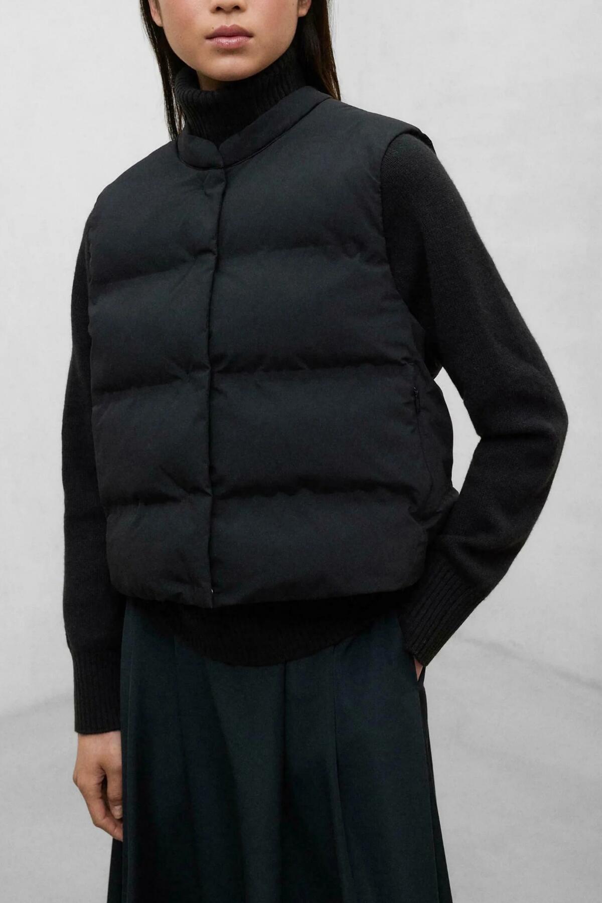 Ecoalf Modèle Pounce Vest Couleur Noir 5/5