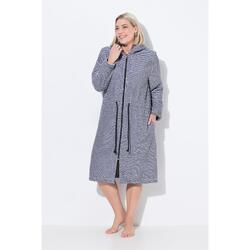 Femme Peignoir rayé en éponge avec capuche et poches